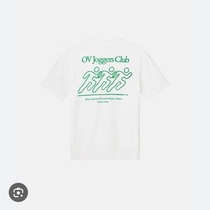 Outdoor Voices White Tee with Green Print